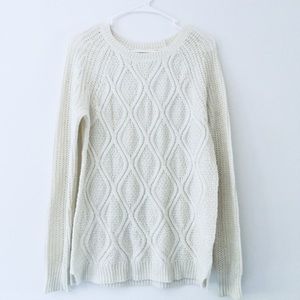 White Knitted Sweater